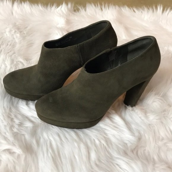 Cole Haan Nike Air Olive Platform Heeled Booties - Picture 2 of 7